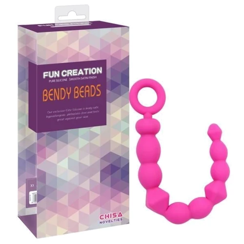 Анальная цепочка Chisa BENDY BEADS, Pink