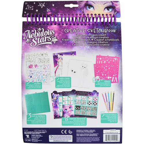 Набор для творчества Nebulous Stars Скетчбук креативный микс 3 диз (11100)