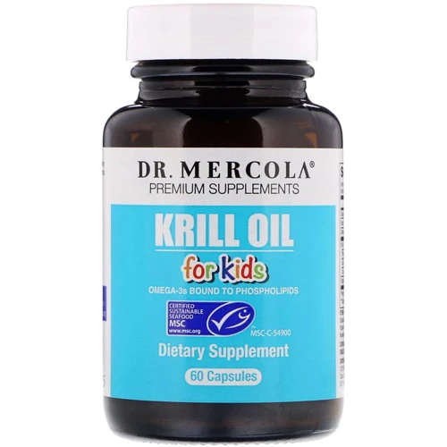 Dr. Mercola Kids 'Krill Oil 60 Caps Масло криля для дітей