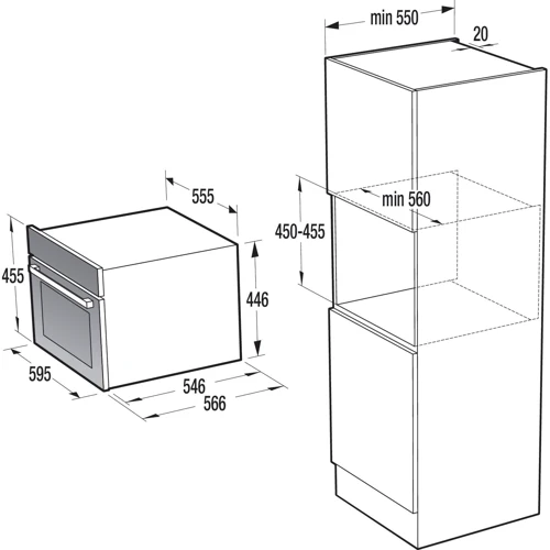 Духовой шкаф электрический Gorenje BCM547S12X: Мощность подключения, Вт 3000