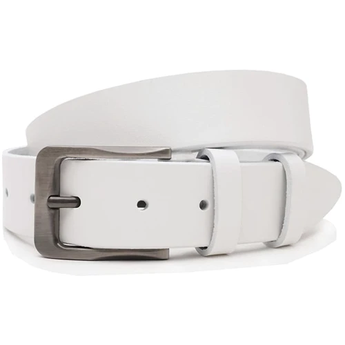 Мужской ремень Borsa Leather белый (V1125FX43-white)