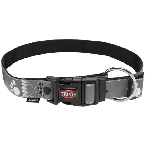 Ошейник Trixie Silver Reflect для собак с лапами светоотражающий S-M 30-45 см 15 мм (4011905122229)