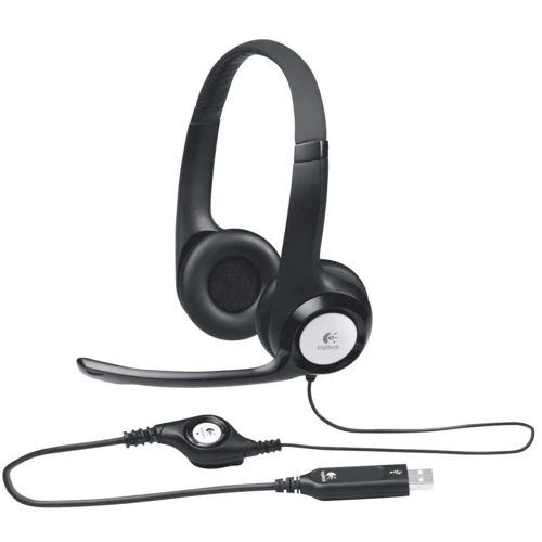Наушники Logitech H390 USB Black (981-000406): Тип конструкции накладные