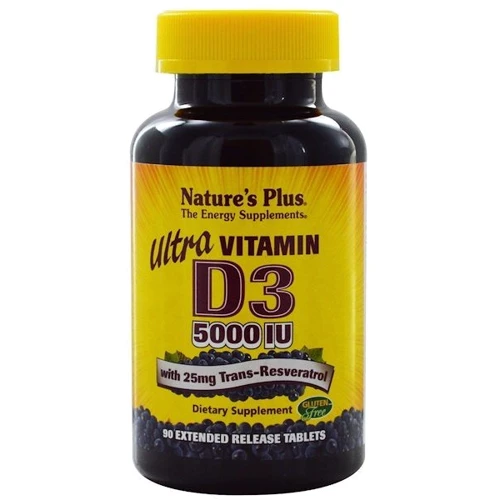 Natures Plus Ultra Vitamin D3 5000 IU Вітамін D3 ультра 90 таблеток