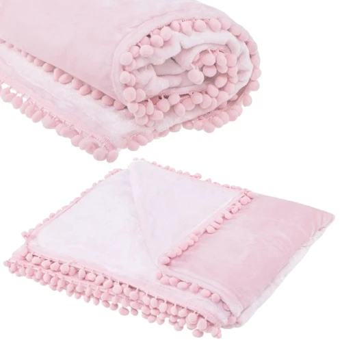 Плед Springos Extra Soft 200x220 см розовый (HA7087): Материал полиэстер