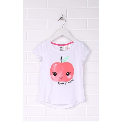 Пижамная футболка H&M 5638747м 98-104 см белая
