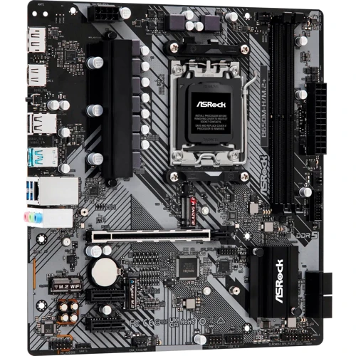 ASRock B650M-H/M.2+: Разъемы на плате USB 2.0, USB 3.2 Gen 1, PCI Express x1, SATA 3.0, M.2