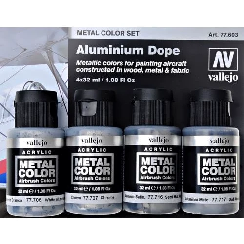Набор Vallejo Краска металлик: Алюминий, 4 шт. VLJ77603: Производитель Vallejo