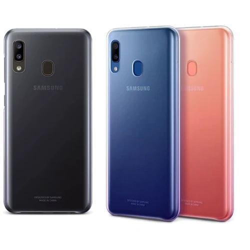 Чехол для телефонов Samsung Gradation Cover Pink (EF-AA205CPEGRU) for Samsung A205 Galaxy A20: Цвет розовый