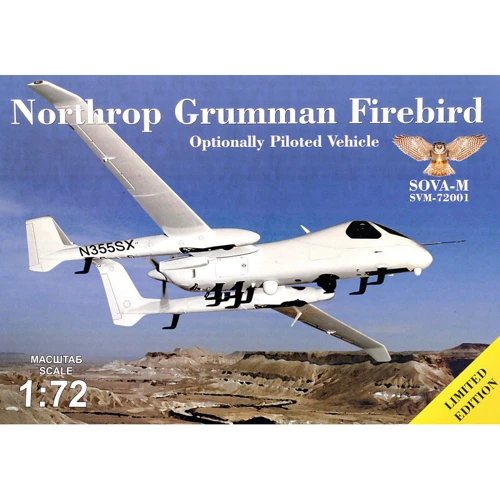 Разведчик Sova Model Northrop Grumman Firebird OPV с антеннами и датчиками