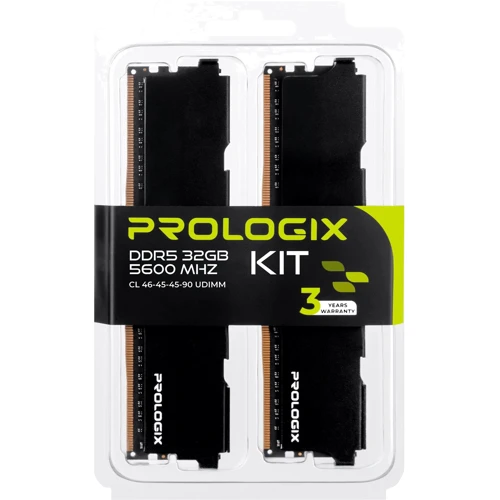 Prologix 32 GB (2x16GB) DDR5 5600 MHz (PRO32GB5600B5K)