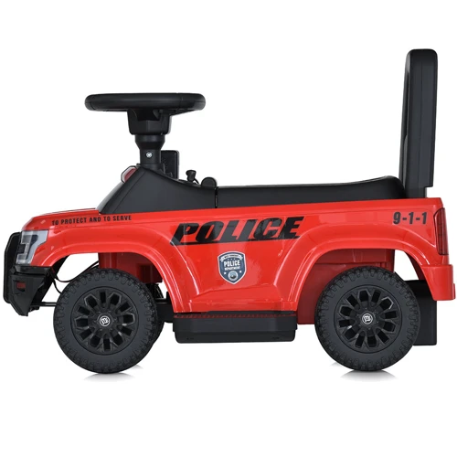 Детский электромобиль-толокар 2в1 Bambi Police красный (M 5844B-3)
