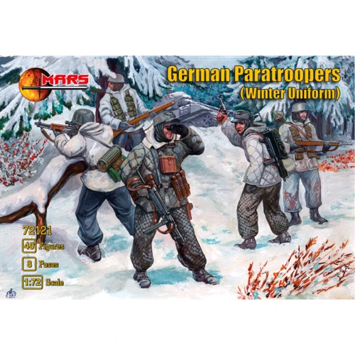 Набор фигурок Mars Figures Немецкие десантники (зимняя форма) (MS72121)