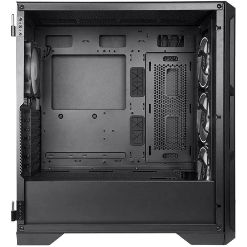 Корпус Chieftec APEX Black (GA-01B-TG-OP): Материал передней панели пластик и закаленное стекло