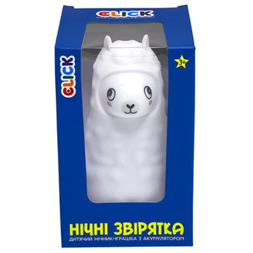 Детский ночник-игрушка Click Ночные зверята Альпака 14 см: Вид Животное