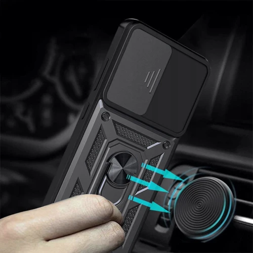 Чохол для телефона Mobile Case Camshield Serge Ring Black для Xiaomi Poco M6 Pro 5G: Колір черный