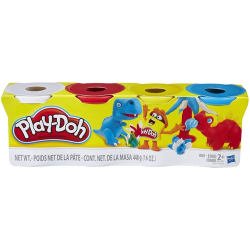 Набор из 4 баночек Hasbro PLAY-DOH Dinosaurs (B5517_B6508)