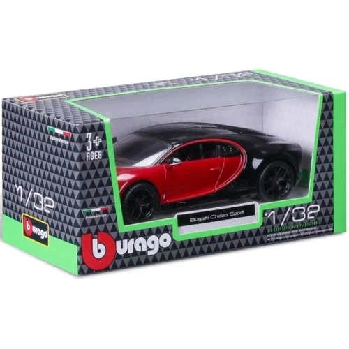 Автомодель Bburago – Buggati Chiron Sport (ассорти красный, черный 1:32) (18-43061): Масштаб 1:32