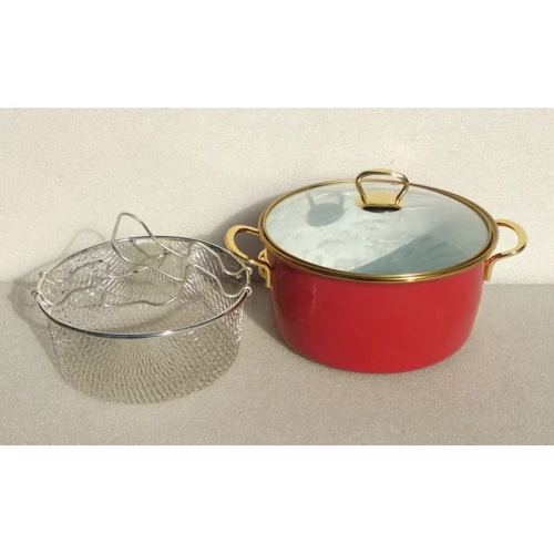 Каструля OMS Collection Red 22 см 3.7 л (10100): Тип Кастрюля-фритюрница