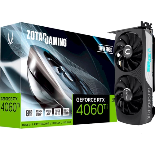 Видеокарта ZOTAC GAMING GeForce RTX 4060 Ti 8GB Twin Edge (ZT-D40610E-10M)