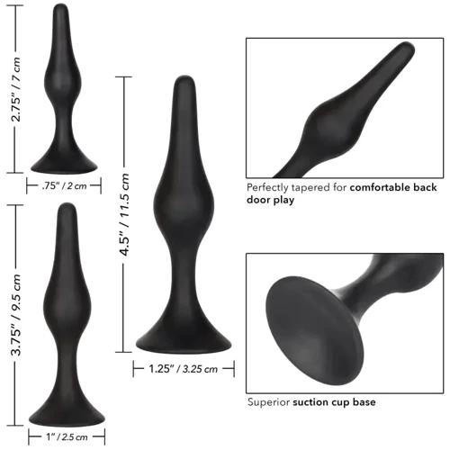Набор анальных пробок California Exotic Novelties Silicone Anal Starter Kit