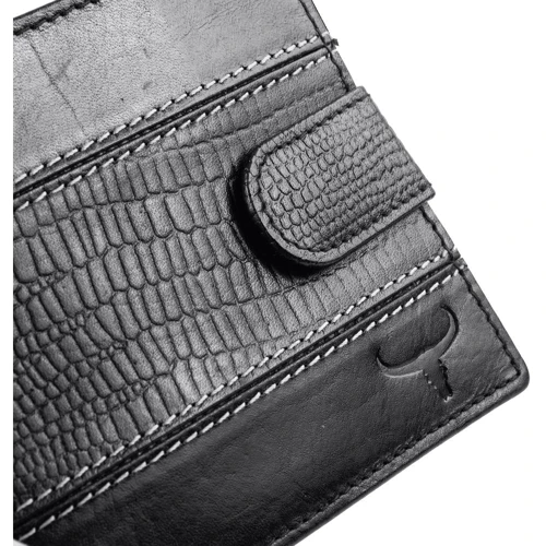 Мужское портмоне Buffalo Wild черное (DNKN7L-VTC-black): Формат кошелька Вертикальный