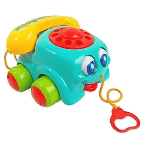 Каталочка телефончик Bambi на мотузку, функціональні очі, циферблат (A0393)