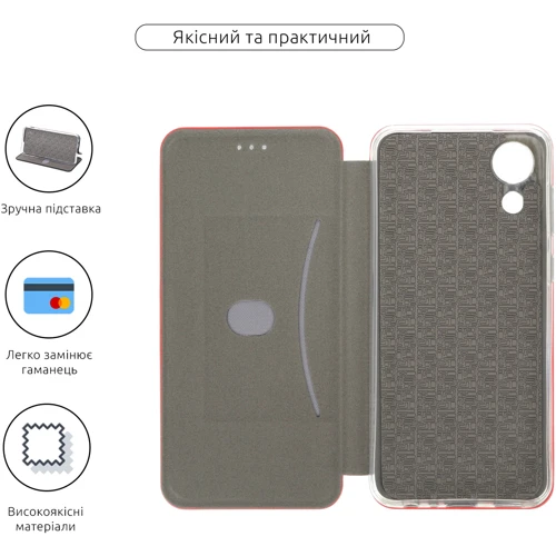 Чехол для телефонов Fashion Classy Red for Samsung A032 Galaxy A03 Core: Тип чехол-книжка