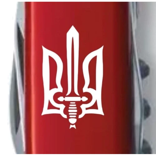 Мультитул Victorinox Spartan Ukraine 91мм/12 функций/красный /Трезубец ОУН (1.3603_T0300u): Количество инструментов 12