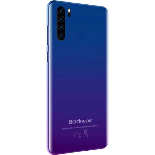 Смартфон Blackview A80 Plus 4/64Gb Blue: Камера Четверная 13 Мп + 2 Мп + 0.3 Мп + 0.3 Мп / LED вспышка / автофокус / Фронтальная 8 Мп