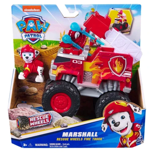 Большой спасательный автомобиль Spin Master Paw Patrol Rescue Wheels с водителем Маршалл (SM17776/6069306) фото 5