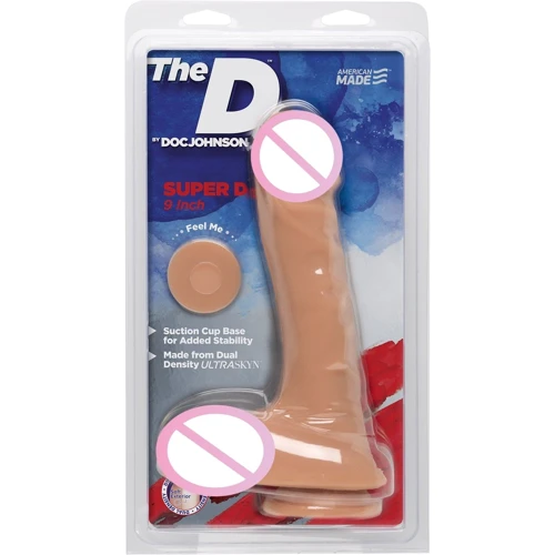 Фаллоимитатор Doc Johnson The D - Super D - 9 Inch With Balls - ULTRASKYN