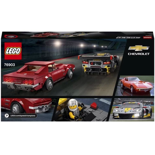 LEGO Speed Champions Chevrolet Corvette C8.R Race Car and 1968 Chevrolet Corvette (76903): Серия Speed Champions