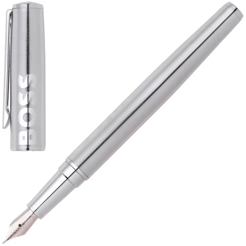 Набір Hugo Boss Label Chrome кулькова ручка та пухова ручка HSH2092B+HSH2094B (HPBP209B) фото 2