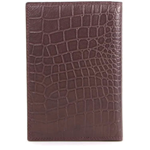 Чоловіча обкладинка для паспорта Wanlima коричнева (W620437901491-brown): Стать Чоловік