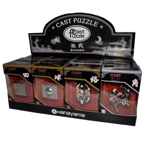 Cast Puzzle Eva Display with 3 demo puzzles