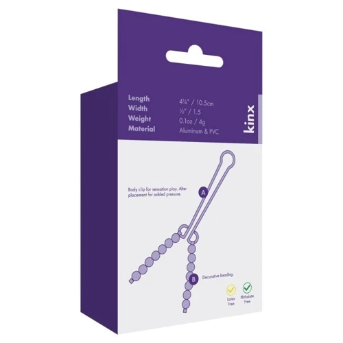 Зажим для клитора Squeeze n Please Beaded Clit Clip