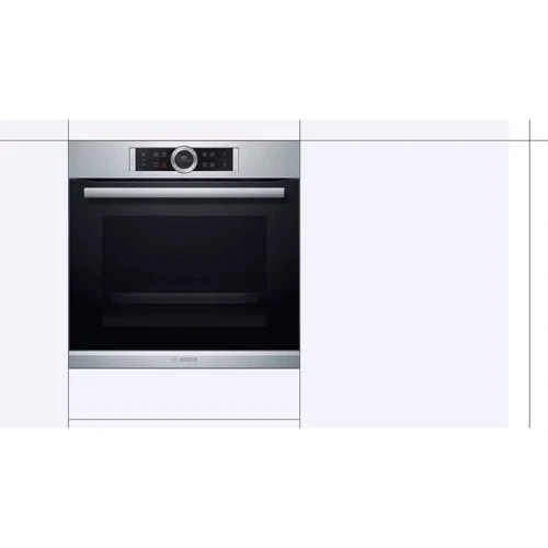 Духовой шкаф электрический Bosch HBG635NS1: Объем, л 71