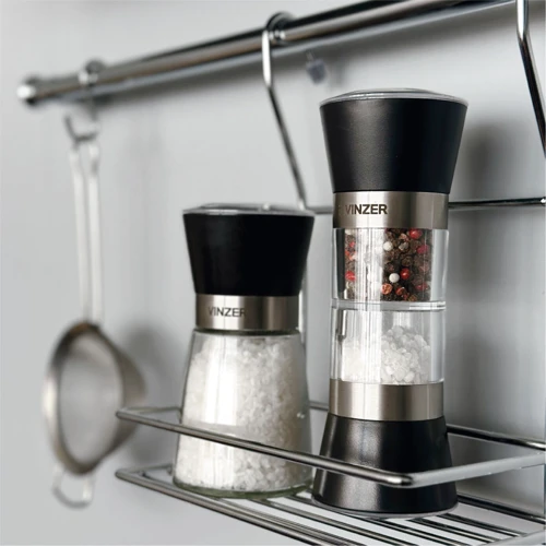 Набор для специй VINZER Мельница для соли и перца двухсекционная (50191)