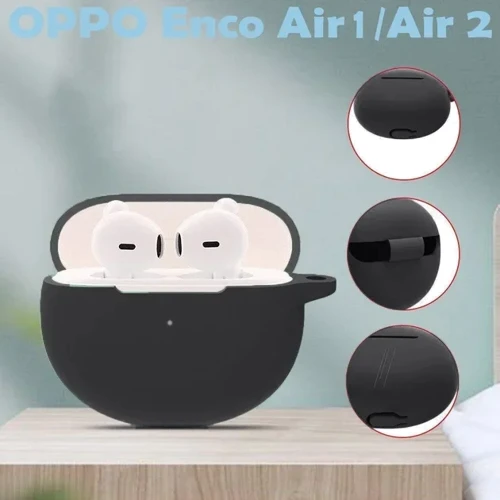 Чехол BeCover Silicon Case Black (709568) for Oppo Enco Air 2: Материал Силикон