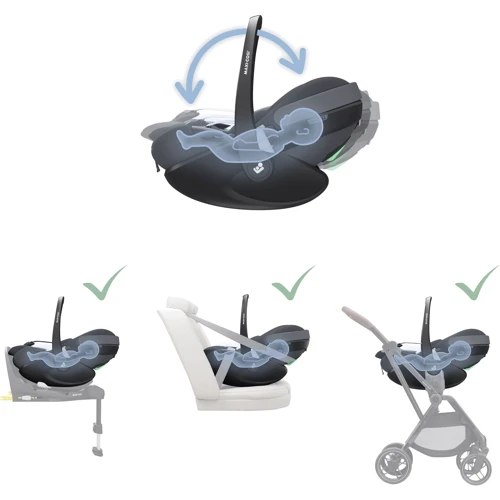 Автокрісло Maxi-Cosi Pebble 360 ​​Pro2 Twillic Graphite (8052204110) фото 10