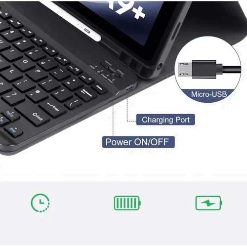 Аксессуар для планшетных ПК BeCover Case Smart Keyboard Deep Blue for Samsung X115 Galaxy Tab A9 (712356) фото 3