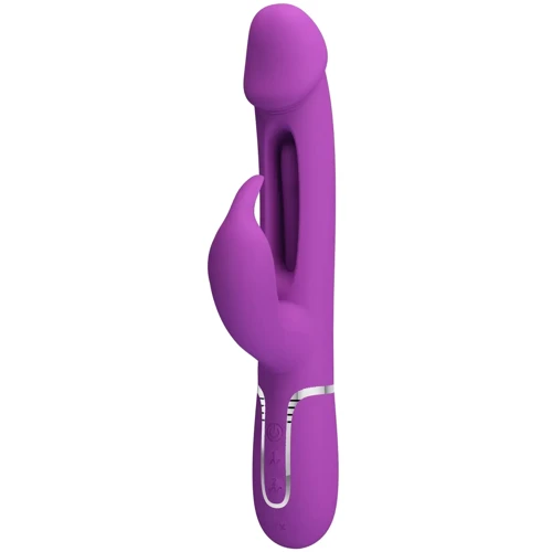 Вибратор с стимулятором клитора LYBAILE Pretty Love Kampas Rabbit 3 in 1 Purple (BW-500025-3): Для кого Для женщин