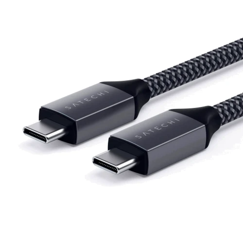 Кабель Satechi Cable USB-C to USB-C 100W 2m Space Gray (ST-TCC2MM) фото 3