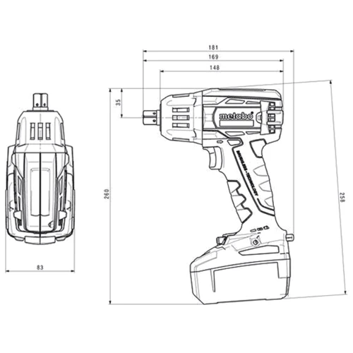 Гайковерт Metabo SSW 18 LTX 400 BL MetaLoc (602205840): Тип инструмента гайковерт