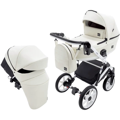 Універсальна коляска 2 в 1 Bair Kiwi White ECO BKW-24 слонова кістка (680742)