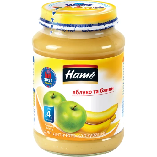 

Пюре Hame яблоко и банан 190 (8595139717162)
