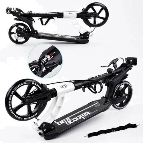 Самокат детский складной двухколесный с дисковым тормозом Best Scooter (56196): Количество колес 2