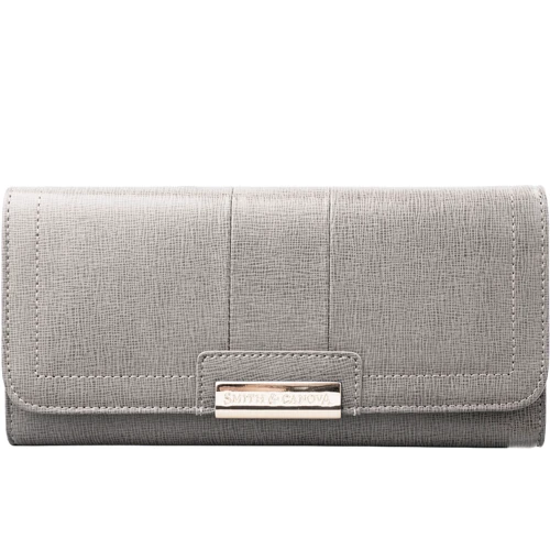 Женский кошелек Smith&Canova серый (FUL-28624-taupe)
