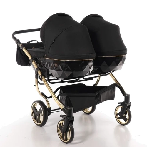 Універсальний візок для двійні 2 в 1 Junama Diamond S-line Duo 02, чорний (JD-SL-DUO-02): Можливість встановлення люльки есть